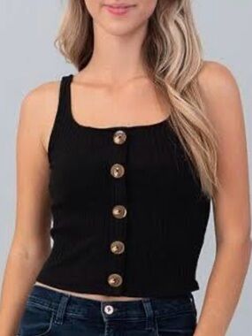 Free People Tank top, black size small